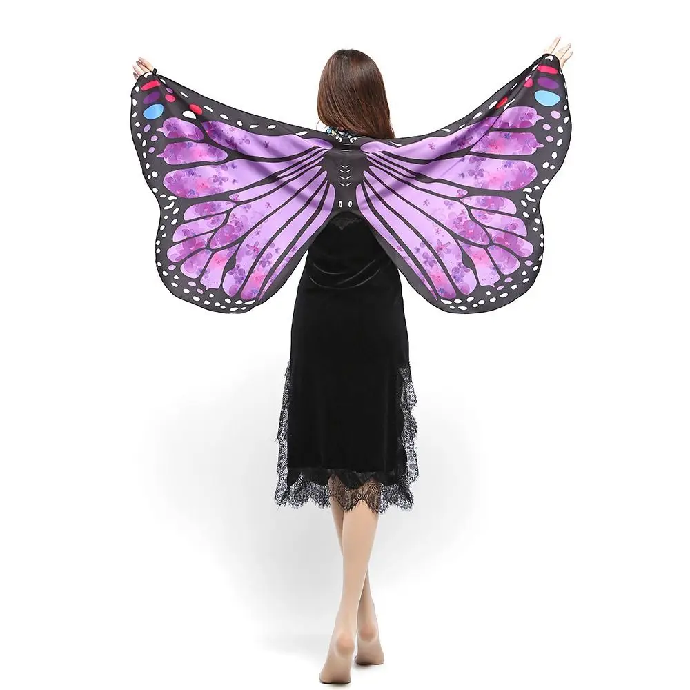 Damen Schmetterlingsflügel Polyester Schmetterlingsumhang für Bühnenkostüm, Schal, Umhang, Kostüm – Detail 6