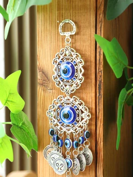 Evil Eye Hanging Wall Decor Gothic Spring Hanging Ornament Mental Wall Art Garden Decoration Outdoor Home Decoration Accessories 1