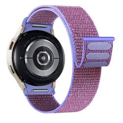 Premium Nylon Sport Loop Wristband for Galaxy Watch - No Gaps Design Bracelet (Lila)