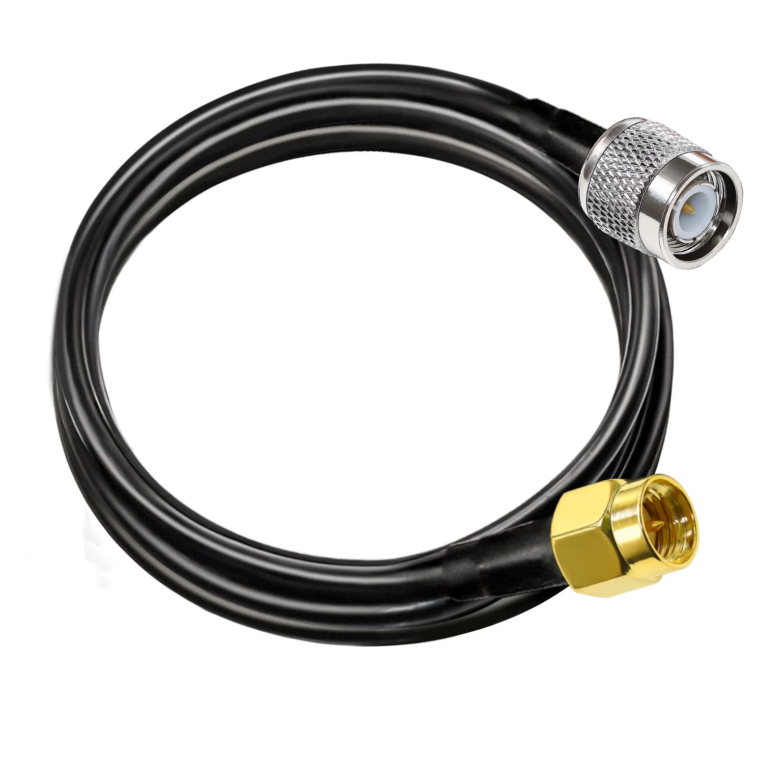 Cavo Coassiale SMA A TNC RG58 | 1m, 50 Ohm | Per Antenne WiFi, Radio | Maschio/Maschio