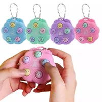 Fun Whack A Mole Keychains Decompression Fidget Toys Children Toys For Kids Simple Dimples Portable Fingertip Antistress Toys 1