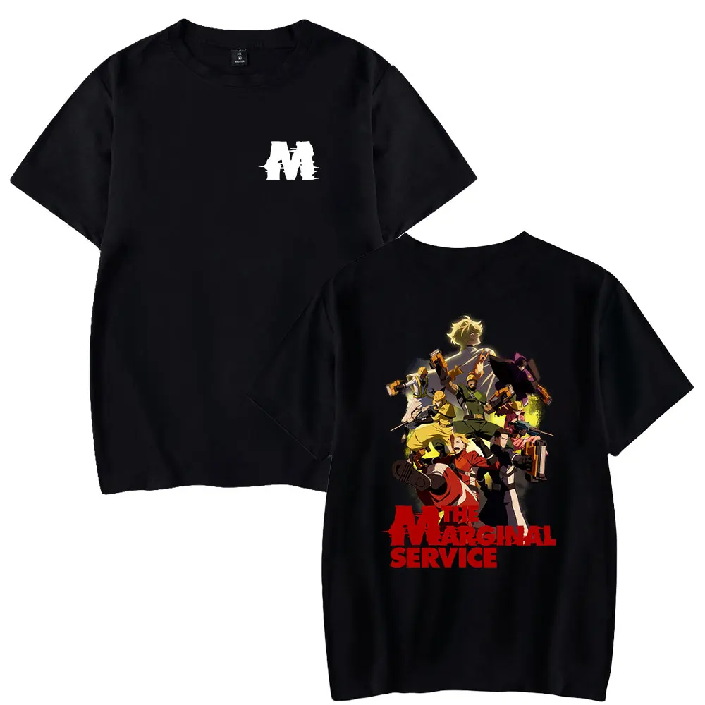 

The Marginal Service Unisex Short Sleeve T-shirts Men Women Streetwear Printing Anime Harajuku Pullovers Stylish