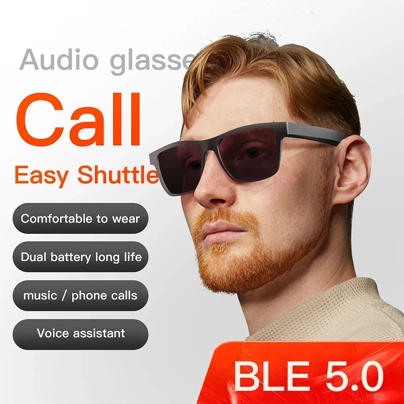 Xiaomi-Lunettes intelligentes sans fil Bluetooth, lunettes audio, sauna, téléphone, appel, écouter de la musique, mode, lunettes de soleil, cadeau