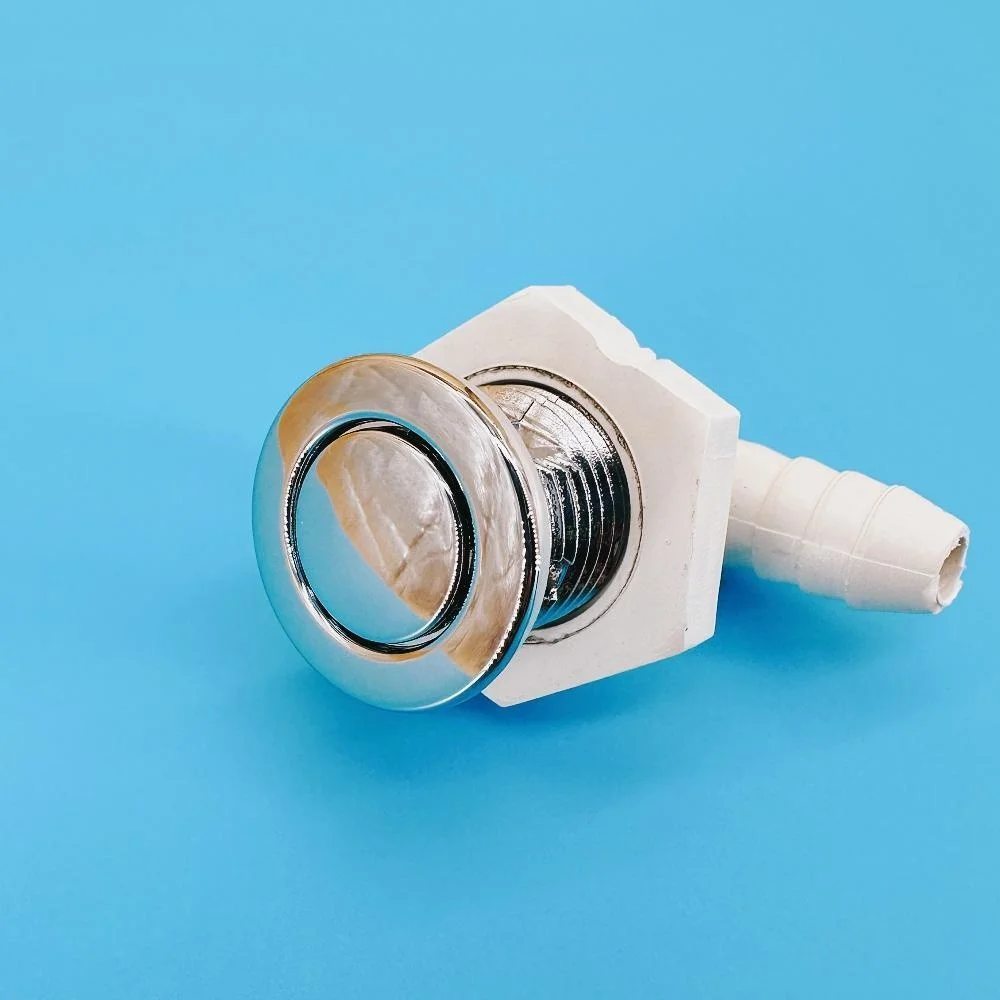 7mm Nozzle 25mm Cover Ultra-thin Curved Bathtub Bubble Nozzle Chromed Cap PVC Base Hot Tub Air Jet Massage Bathtub Jet plumbing tool massage bathtub air jet