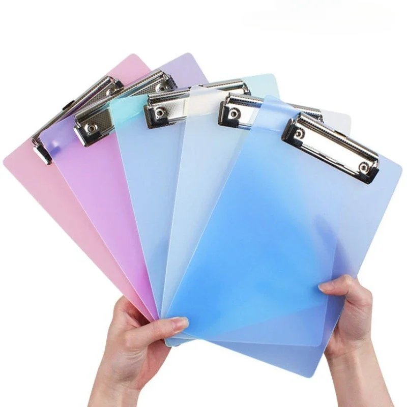 A5 Clipboard Folder Writing Pad Holder Memo Clip Board File Clip Writing Clamps Kids Cute Stationery Office School Supplies