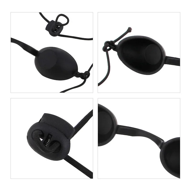 1pc Soft Sunbathing Eyewear Tanning Goggles Beach Adjustable UV Skin Tanning Eye Protection UV Shield Glasses Black 2