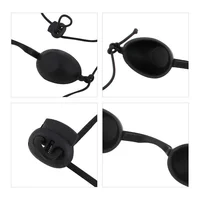 1pc Soft Sunbathing Eyewear Tanning Goggles Beach Adjustable UV Skin Tanning Eye Protection UV Shield Glasses Black 2
