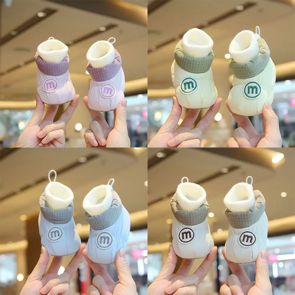 Pretty Winter Infant Baby Boots Anti-slip Soft Baby Booties Thickened Cozy Baby Cotton Shoes for Toddler Infant