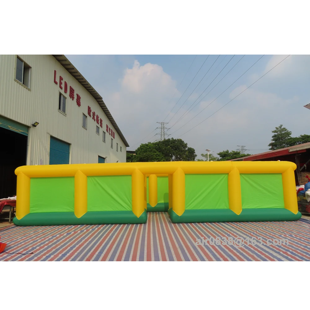 Funny oxford cube inflatable maze inflatable obstacle course tag arena for outdoor game 5