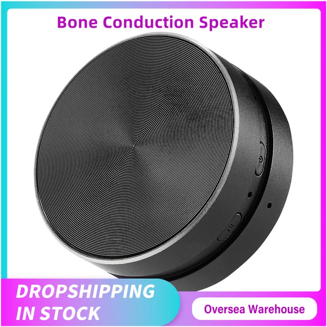 Mini Bone Conduction Speaker Bluetooth TWS Wireless Stereo Dual Sound Channels Audio Box Humbird Speaker With HD Call FM Radio 1