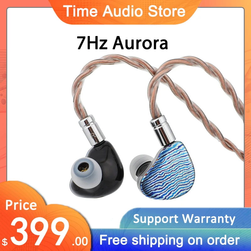 

Pre-order 7Hz Aurora 1 DD+1 Planar +2 BA Audiophile IEMs HiFi In-ear Monitor Earphone Wired Earbuds for Musicians