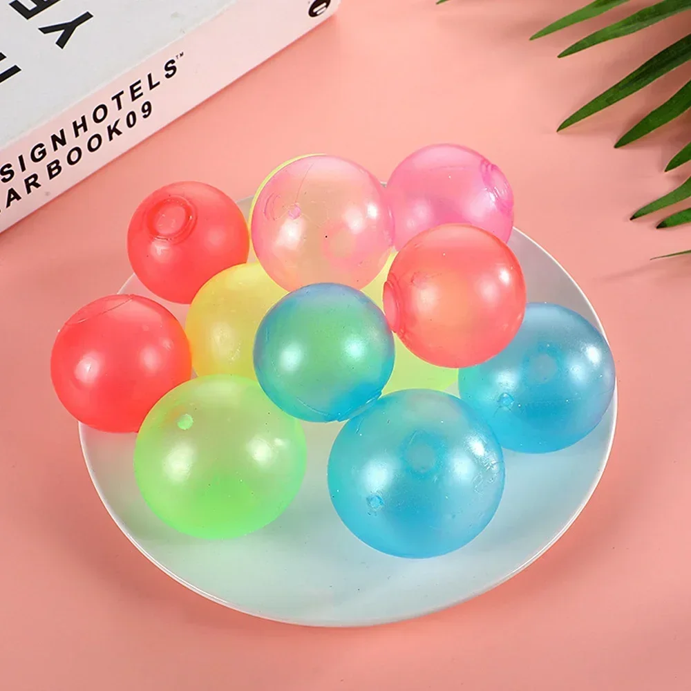 1-4Pcs Luminous Balls High Bounce Glowing Ball Sticky Wall Home Party Decor Kids Adult Gift Anxiety Stress Relieve Toy_voghion.com