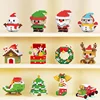 DIY Christmas Building Block Snowman Elk Santa Claus Model Micro Brick Building Block Xmas Tree Decoration Children Toy Gift 4