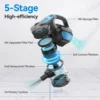 Vacuum Cleaner Corded INSE I5 18Kpa Powerful Suction 600W Motor Stick Handheld Vaccum Cleaner for Home Pet Hair Hard Floor 2