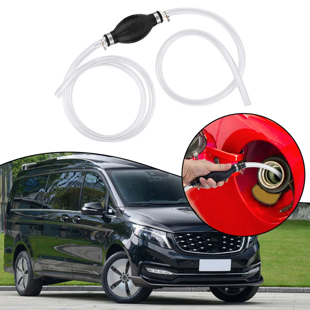 Tuyau Siphon Auto-Amorçant - Pompe Manuelle Transfert Essence/Eau - Débit 13,5 L/min