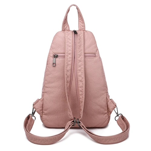 여름 스타일 숙녀 가죽 백팩 3 인 1 여성용 배낭, 십대 소녀를 위한 작은 여행 가방, Sac A Dos Mochila 4