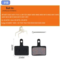 2 Pair (4pcs) MTB Bicycle Hydraulic Disc Brake Pad Semi-Metallic Brake Pads For b01s SRAM AVID HAYES Magura ZOOM Cycling Part 2
