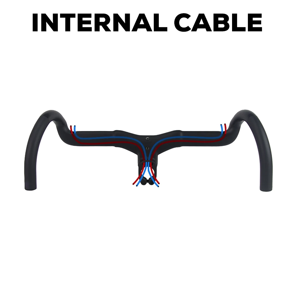 Bicycle Accessories Bicycle Handlebar Syncros Creston IC Sl X Full Internal Cable Routing Road Bicycle Handlebar T1000 Carbon Gravel Integrated Cockpit DI2 With Mount