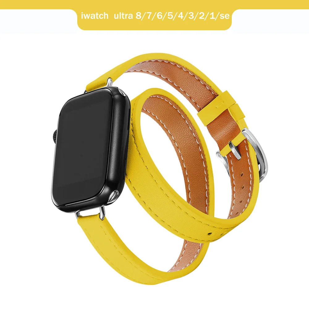 Luxurious Double Tour Leather Strap