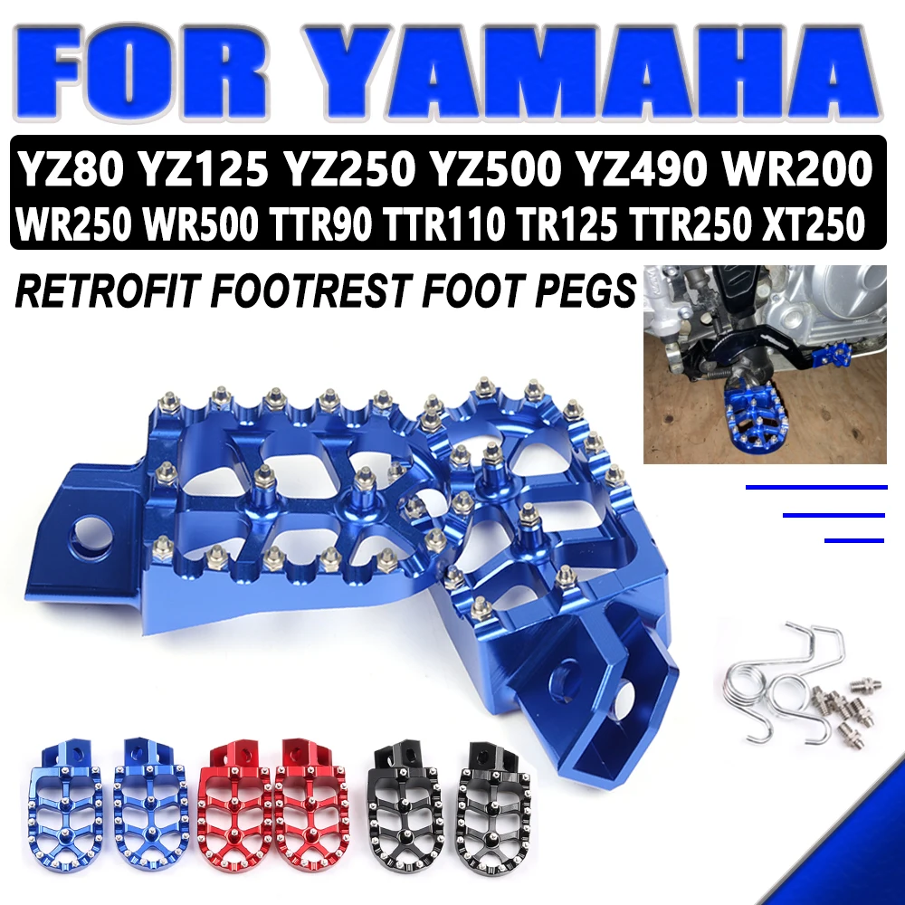 MotorcycleFootRestFootPegsPedalForYAMAHAYZ80YZ125YZ250YZWR