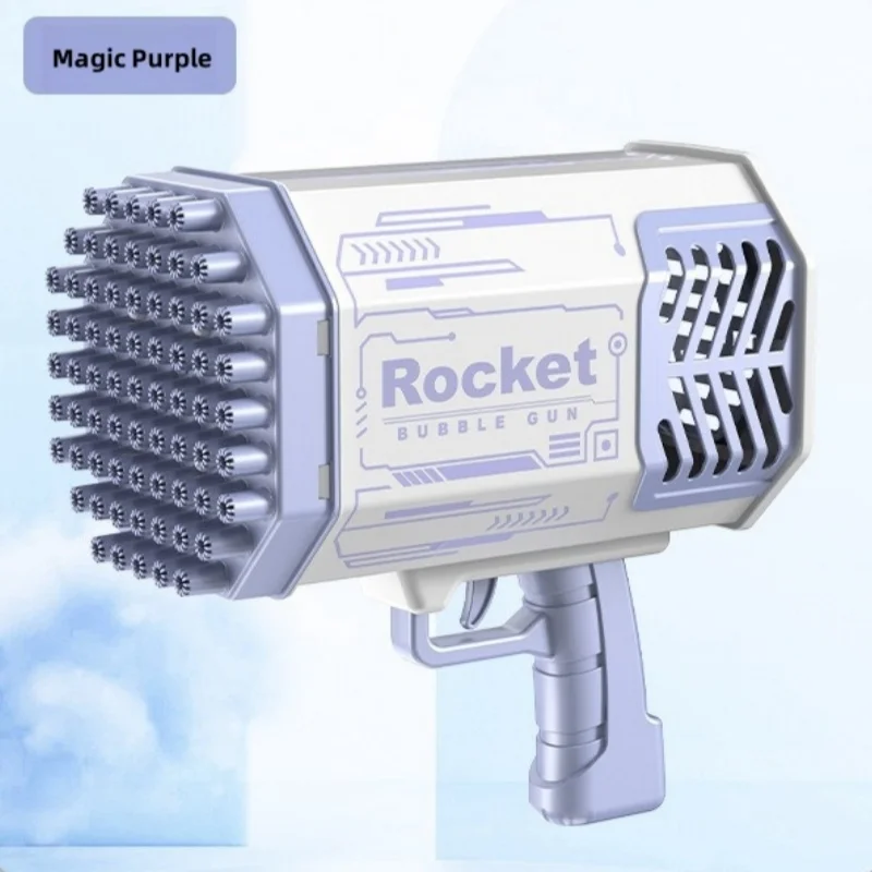69 Rocket Bubble Gunner With Bubble Machine Toy Water Gun Children's Bubble Gun Gatling Super Large Automatic Bubble Machine 6