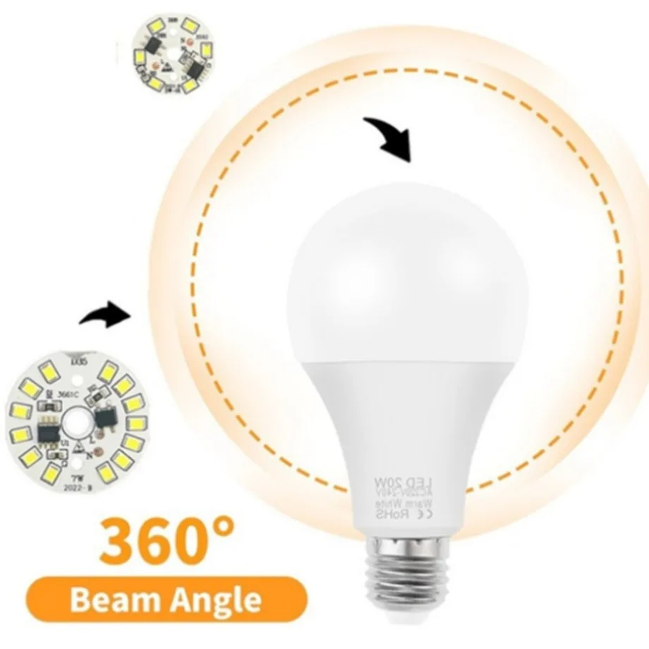 Description Picture 2 of itemYzzKoo LED Bulb Patch Lamp SMD Plate Circular Module Light Source Plate For Bulb Light AC 220V Led Downlight Chip Spotlight LED