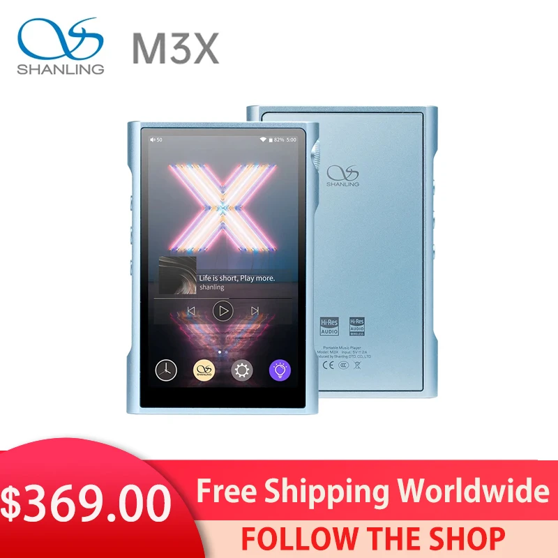 Shanling M3X MQA поддерживает портативный плеер высокого разрешения Dual ES9219C DAC/AMP DSD256 384