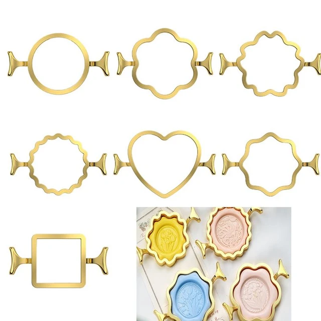 Wax Seal Mold Gold Flower Shape Metal Wax Sealing Tool Portable Vintage Sealing  Mould For Making Candles Seal Stamp Accessories - AliExpress