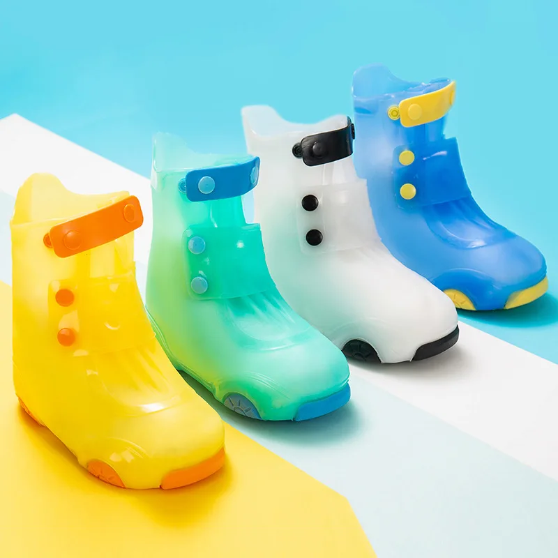 

Children Rain Boots Rubber Boots Kids Water Shoes PVC Baby Cartoon Waterproof Non-slip Warm Winter