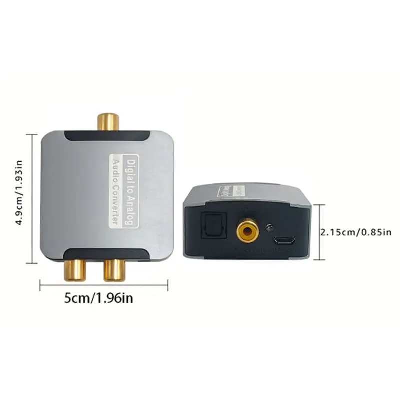 X49A-DAC 디지털-아날로그 오디오 변환기 광학 SPDIF 동축 입력-L/R RCA 3.5Mm 잭 헤드폰 앰프 출력
