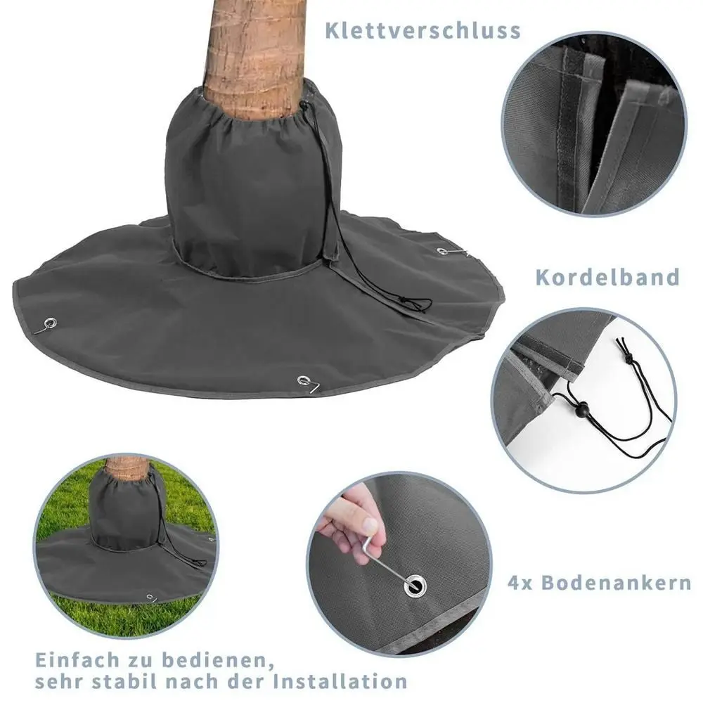 겨울 나무 뿌리 보호대 겨울 추운 날씨에 끈이 달린 야자수 뿌리 보호대 뿌리 가드 사용하기 쉬움