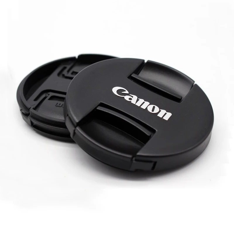 Camera Lens Cap Camera Protection Cap Camera Lens Cover Camera Cover 40.5 49 52 55 58 62 67 72 77 82mm center pinch Snap-on cap cover for canon camera Lens