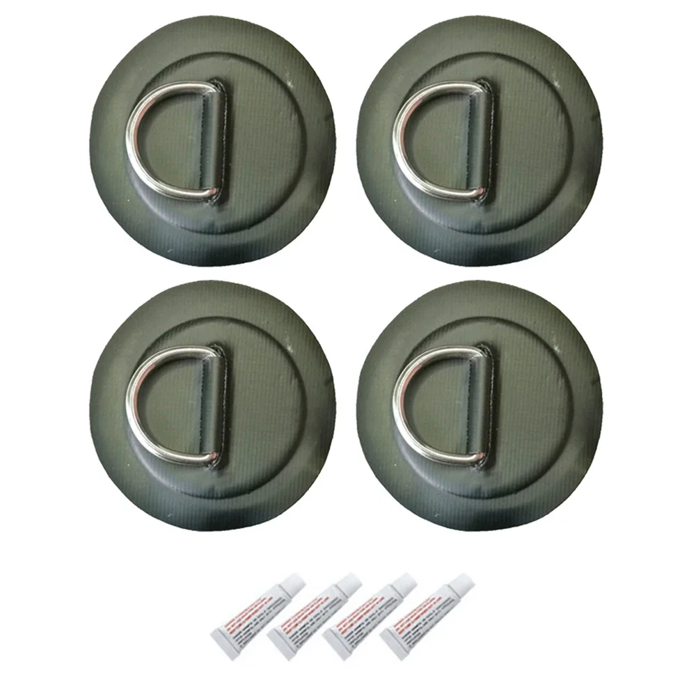 Boat Patch Surfboard Traction Pad Surfboard Strap Surfboard Leash Surfboard Screws Surfboard Fin Surfboard Rack Holder Surf Wax Surfboard Dinghy Boat PVC Patch With Stainless Steel D Ring Deck Rigging SUP Board Round Ring Pad with Elastic Bungee Rope Kit