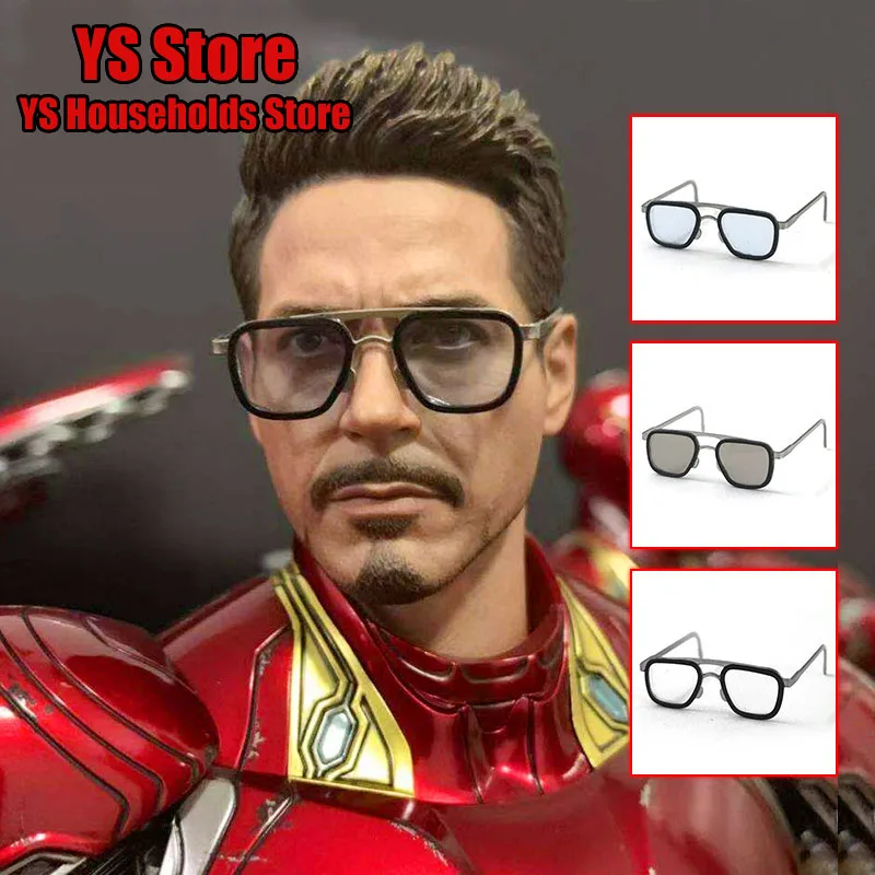 Mk100 1/6 Tony Figure Series Multi Color Delicate Mini Occhiali Giocattoli Nero Marrone Casual Scarpe In Pelle Vestiti Set Fit 12 "Corpo