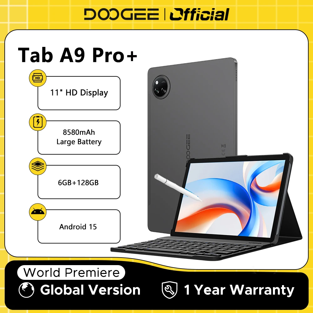 Global Version DOOGEE Tab A9 Pro+ Tablet 30GB 128GB 11