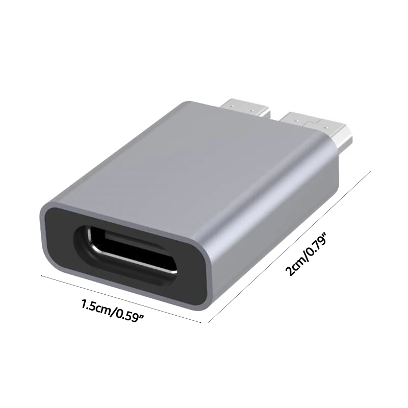 Micro B USB C 3.0 męski na typ C Adapter żeński type-c USB3.0 Micro B złącze na zewnętrzny dysk twardy kabel HDD