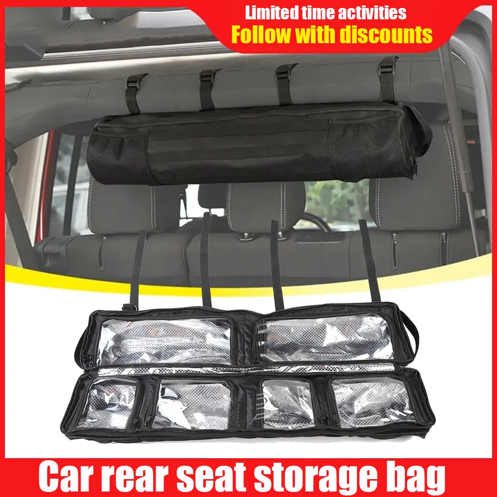 Stowing Tidying Car Seat Back Roll Bar Tool Storage Bag Per Jeep Wrangler Tj Jk Jl Per Suzuki Jimny Per Ford Bronco/F150