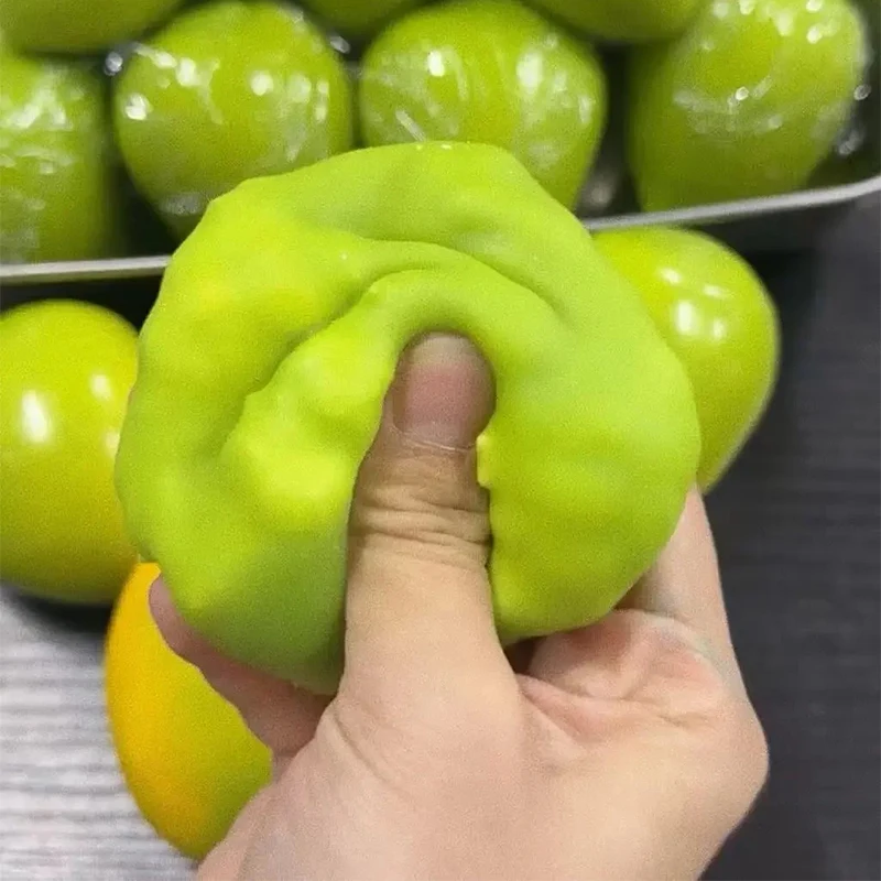 Ultra Soft Temperature Changing Mango Squeeze Toy Stress Relief_voghion.com