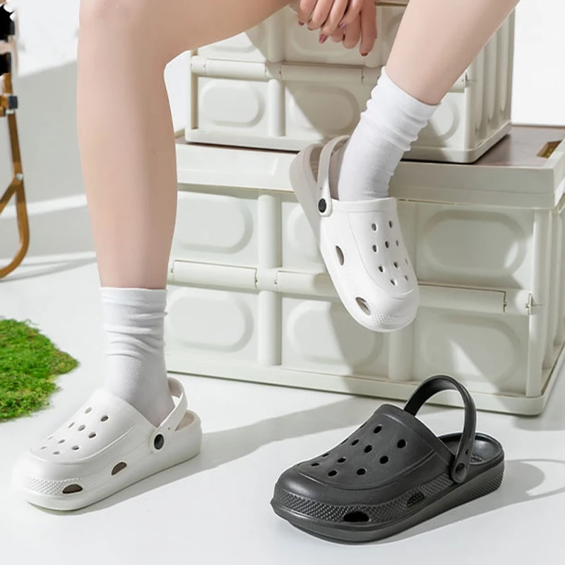 Clogs Women Sandals Summer Casual EVA Lightweight Outdoor Women's Shoes Anti Slip Thick Sole Beach Slides Casual Garden Shoes 4