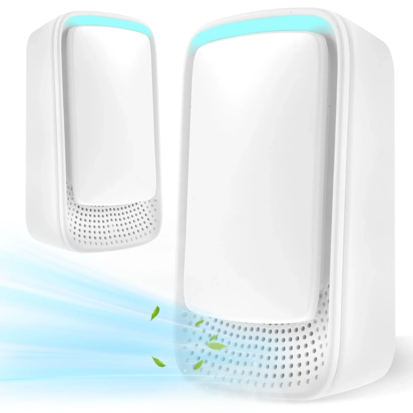 1/2Pcs Negative Ion Air Cleaner Plug in Air Purifier Portable Small Filterless Room Purifier for Home Bedroom Bathroom Toilet