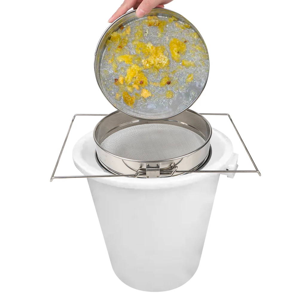 Double sieve strainer Net Impurity Filter For Beekeeping Special Tools Garden Supplies Honey filter Bee Tools Beekeeping