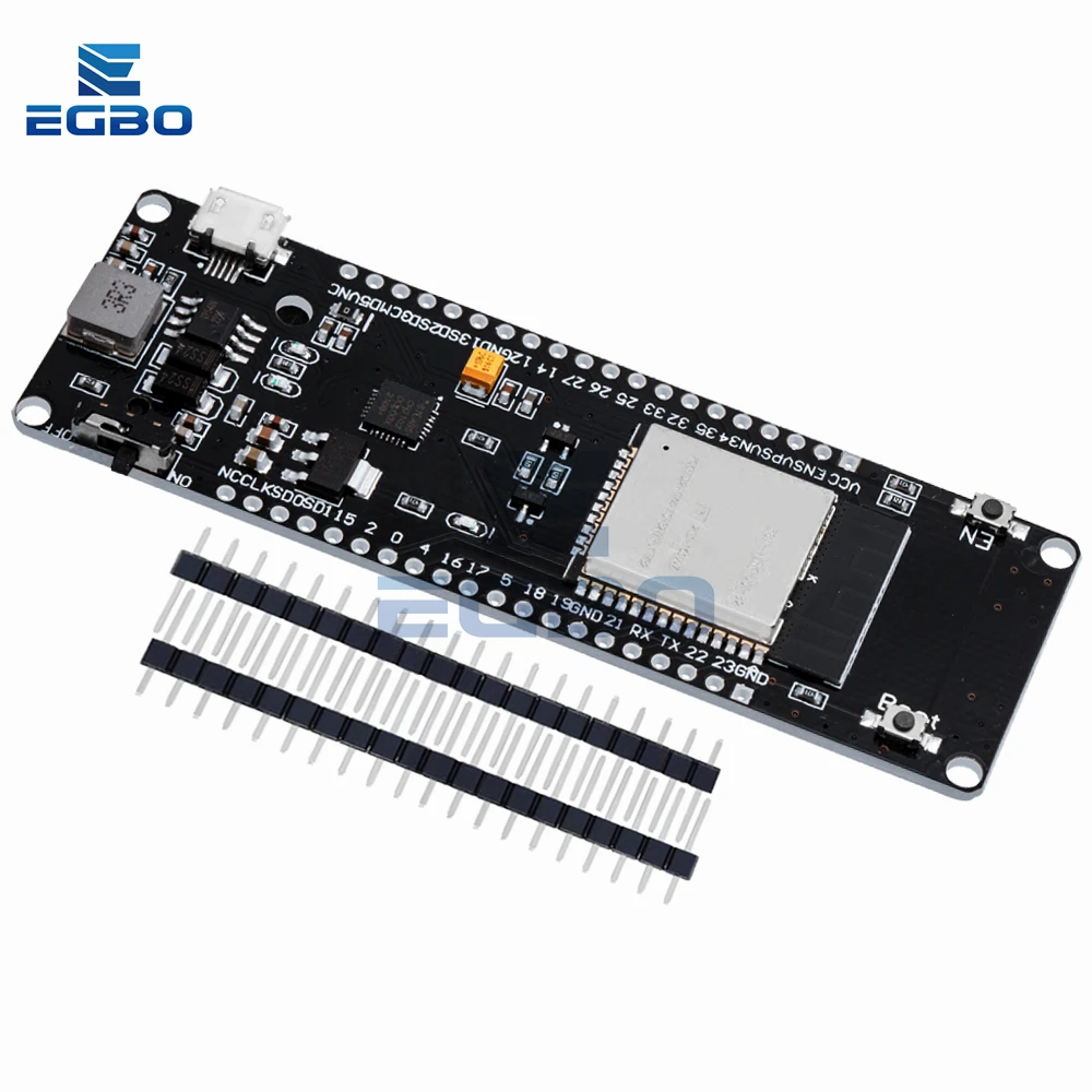 รูปสินค้า เครื่องมือพัฒนา ESP32 พร้อมแบตเตอรี่ Wi-Fi Bluetooth