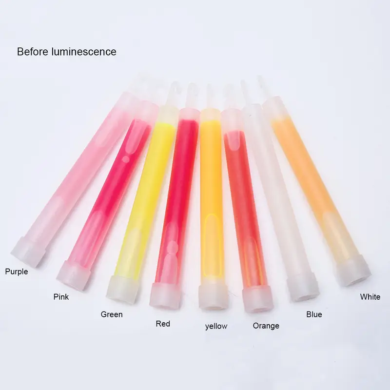 5pcs 6 Inch Camping Glow Sticks Waterproof Non-toxic Hiking Camping Equipment Outdoor Emergency Glow Sticks with Hook - Image 5