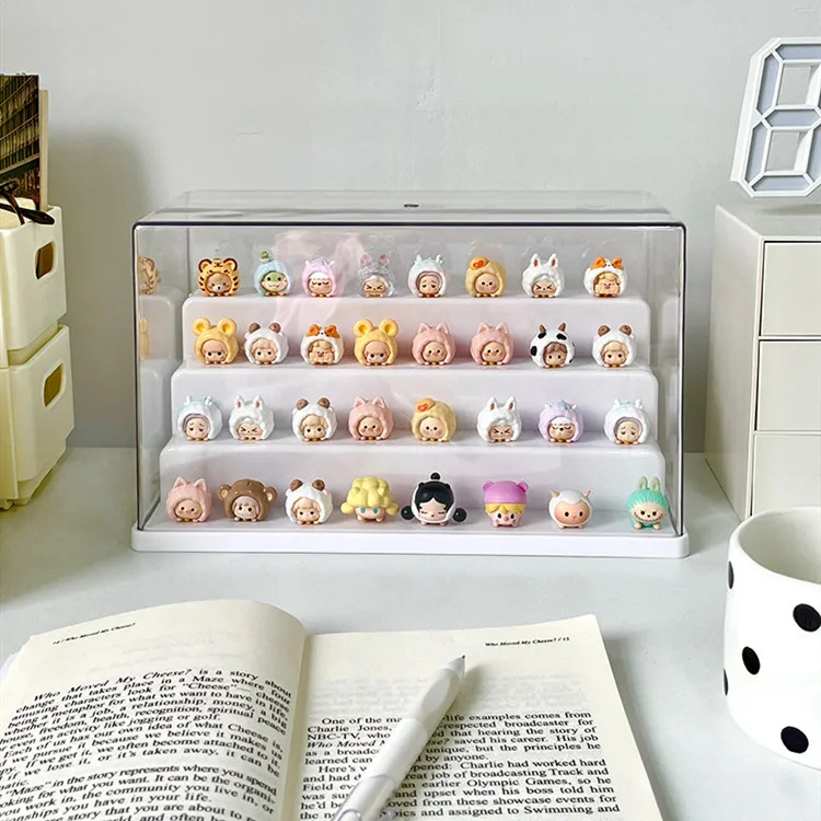 Description Picture 4 of itemCute Little Blind Box Storage Box Acrylic Micro Landscape Ornament Organizer Dustproof Mystery Box Showcase Mini Dolls Display