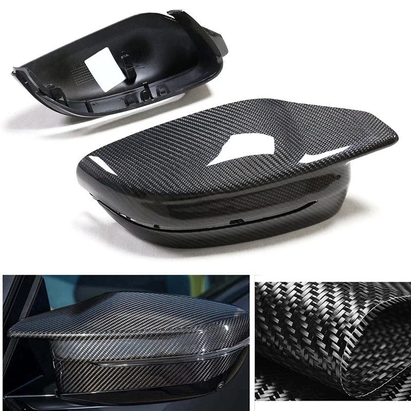 

Car Real Carbon Fiber Rearview Mirror Cover Trim For Bmw New M3 M4 G80 G82 G83 2021-2023 Rearview Mirror Housing Car Accessories