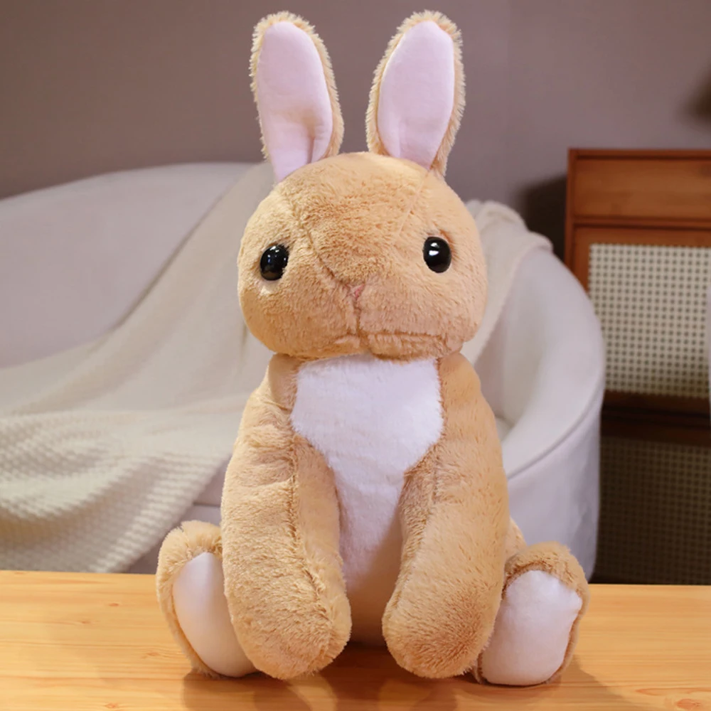 Soft Cute Snow Bonnie Rabbit Stuffed Plush Toy Birthday Gift