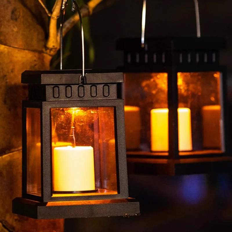 1/2/4Pcs Solar Powered Palace Lantern Outdoor Waterproof Garden Decor For Christmas Holiday Patio Lawn Landscape Lighting Gift