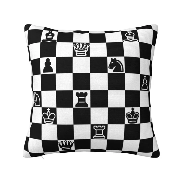  Chess Motifs For Chess Player And Chess Clubs I Play Move Club Chess  Player Throw Pillow, 18x18, Multicolor : Home & Kitchen