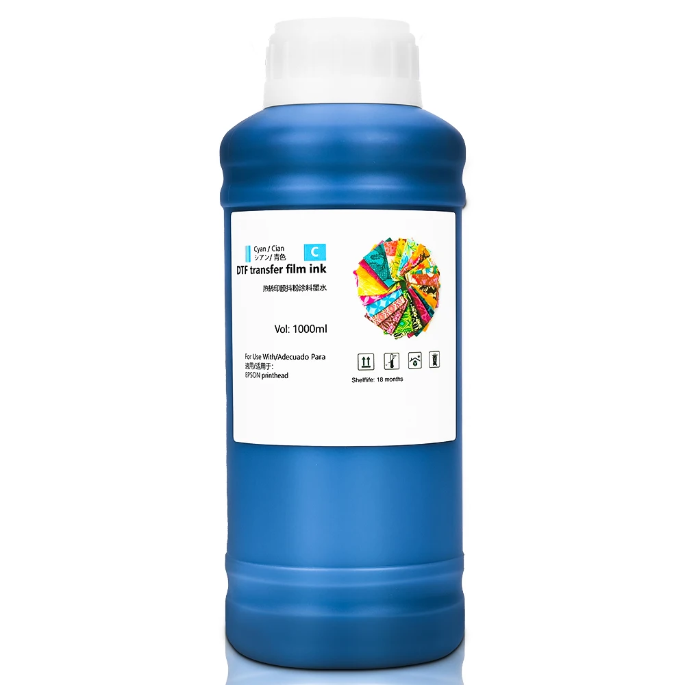 1000ml DTF ink DTF membrane transfer for Epson I3200 P800 L1800 1390 L800 L805 1430 3880 PET Film print