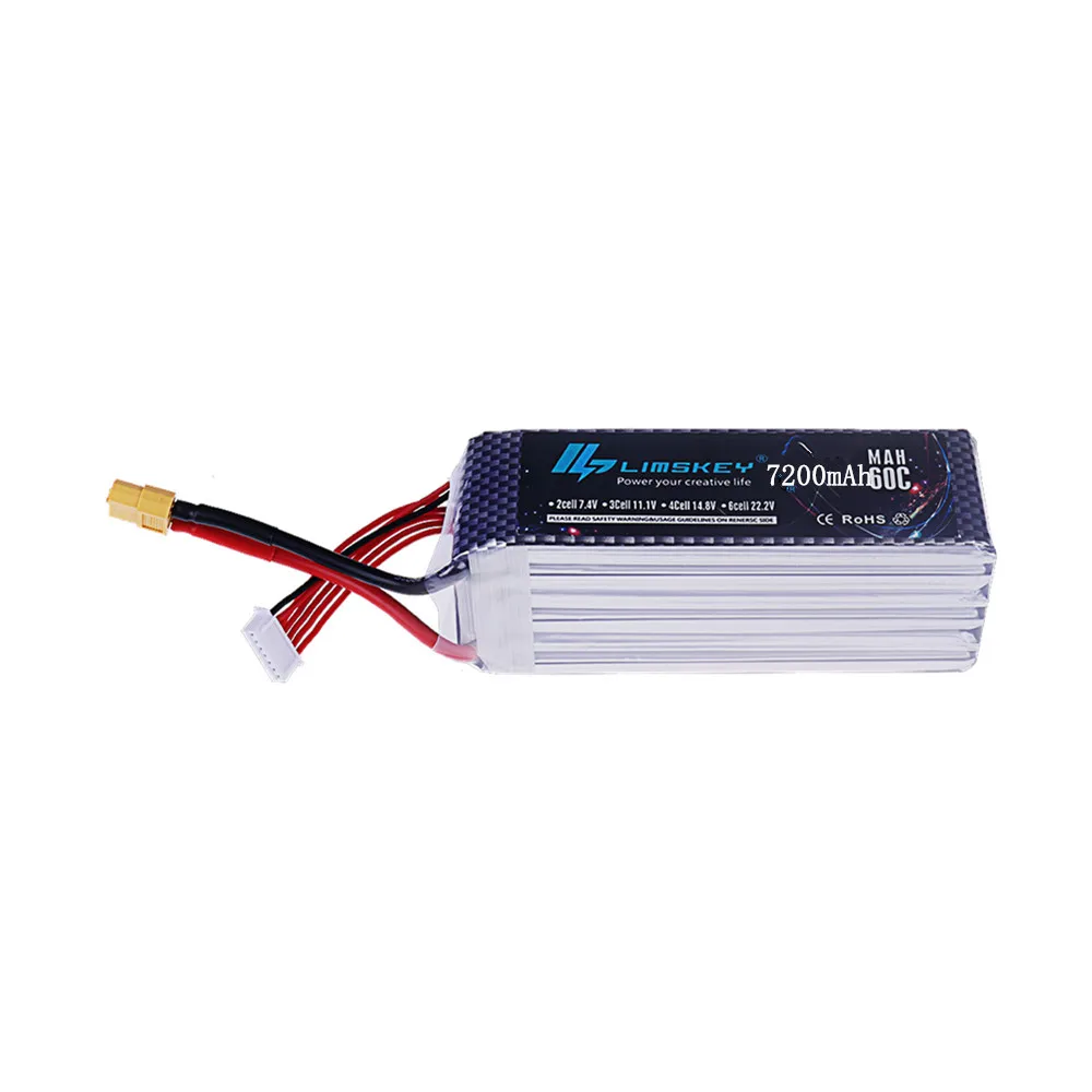 Batterie Drone LiPo 7200mAh XT90/XT60 - Haute Capacité